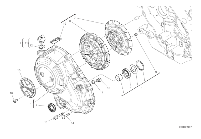 04A CLUTCH COVER (4/17)