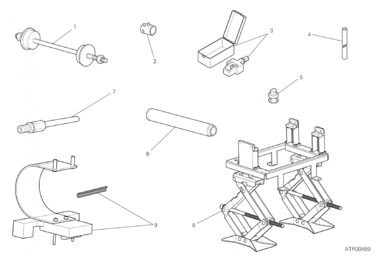 01C WORKSHOP SERVICE TOOLS, FRAME (3/3)