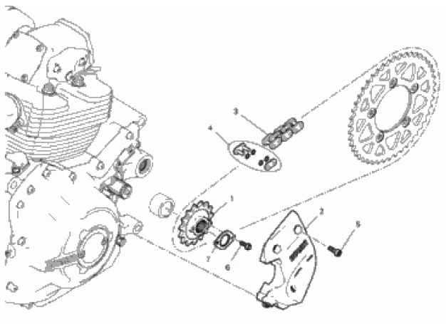 FRONT SPROCKET - CHAIN 