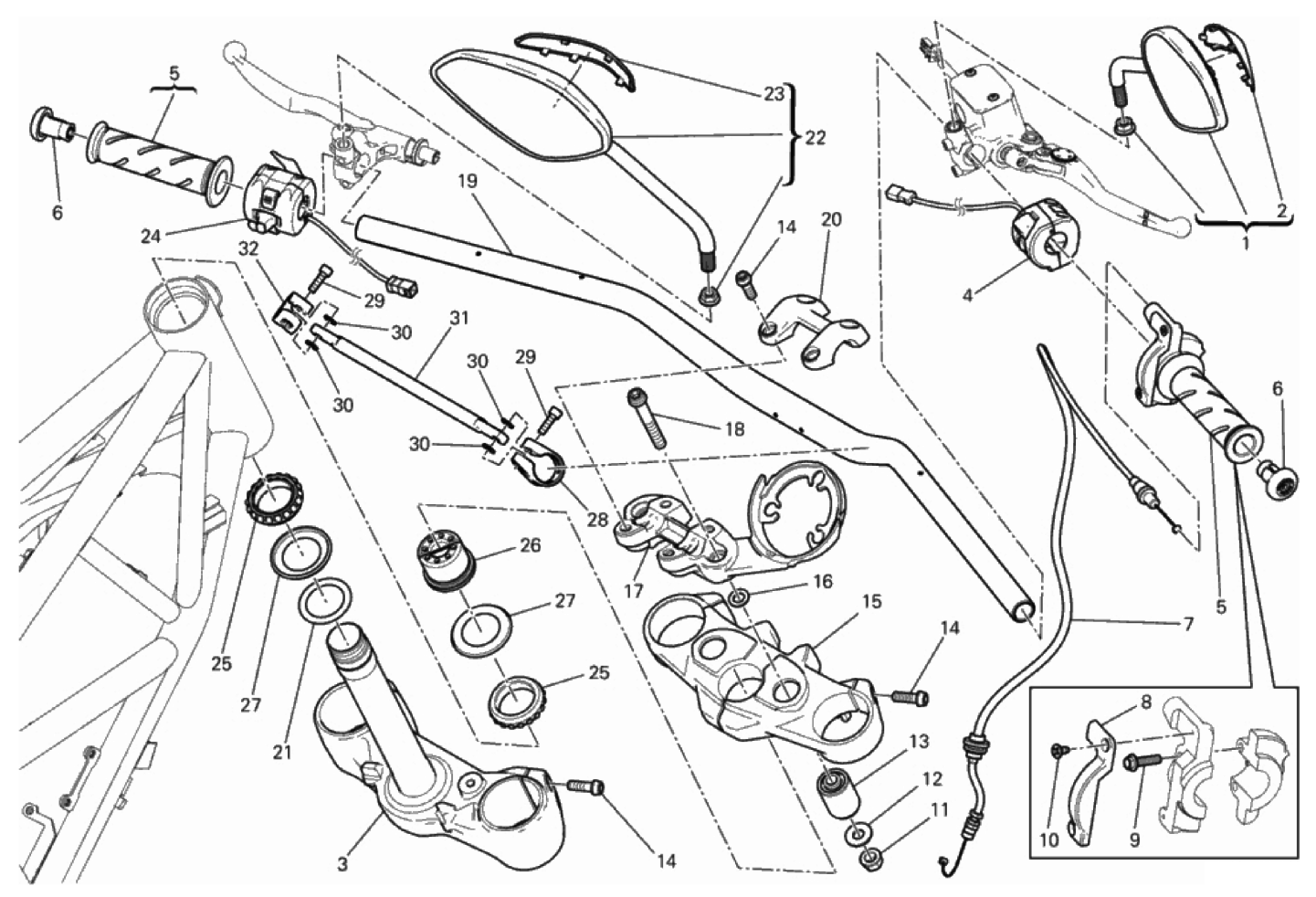 HANDLEBAR AND CONTROLS