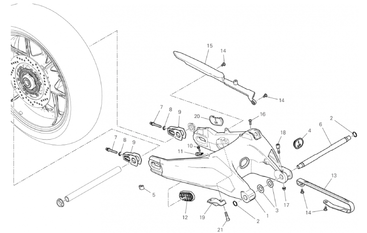 REAR SWINGING ARM 