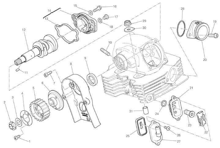 VERTICAL CYLINDER HEAD - TIMING 