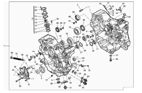 HALF-CRANKCASES PAIR 