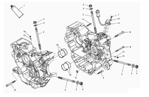 HALF-CRANKCASES PAIR 