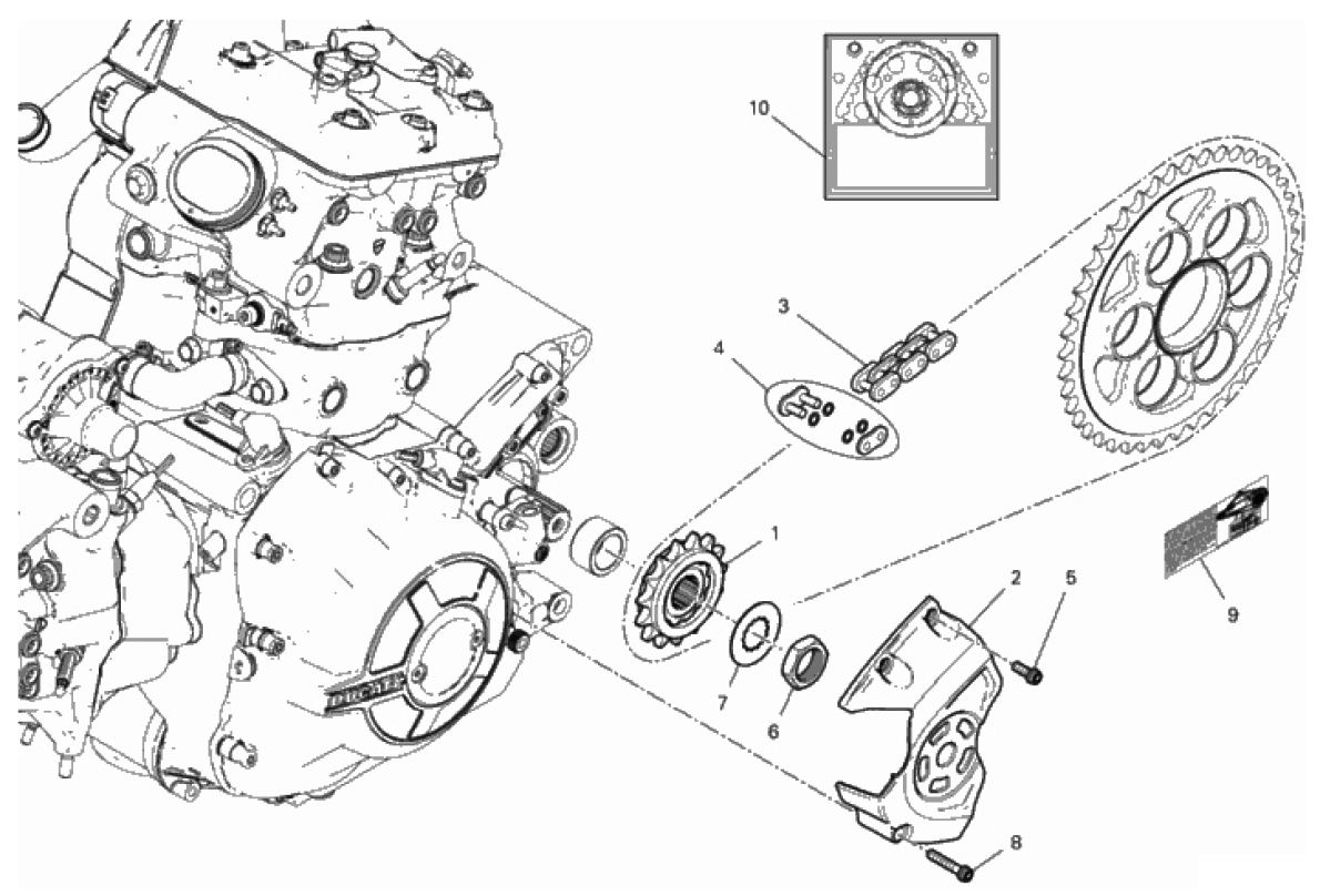 FRONT SPROCKET - CHAIN 
