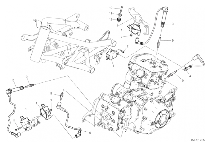 12E WIRING HARNESS (COIL) (6/10)