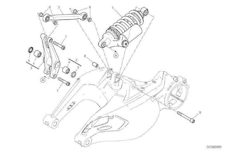 22A REAR SHOCK ABSORBER (14/44)