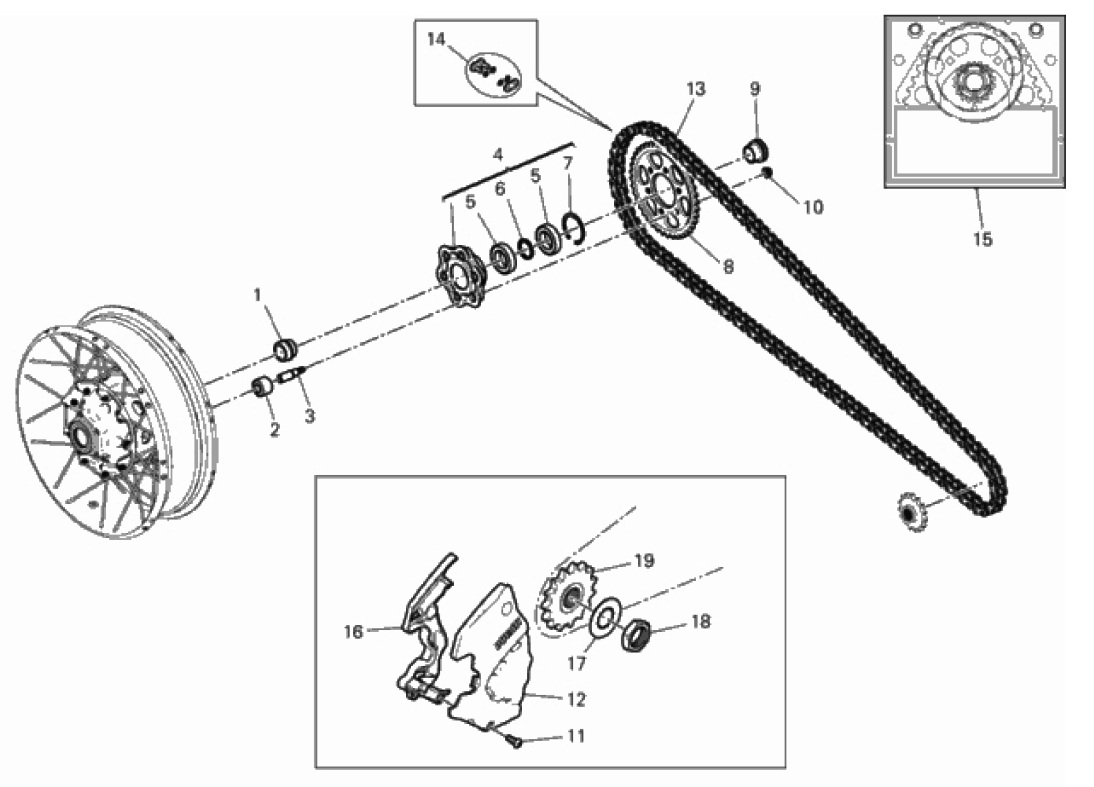 HUB, REAR WHEEL 