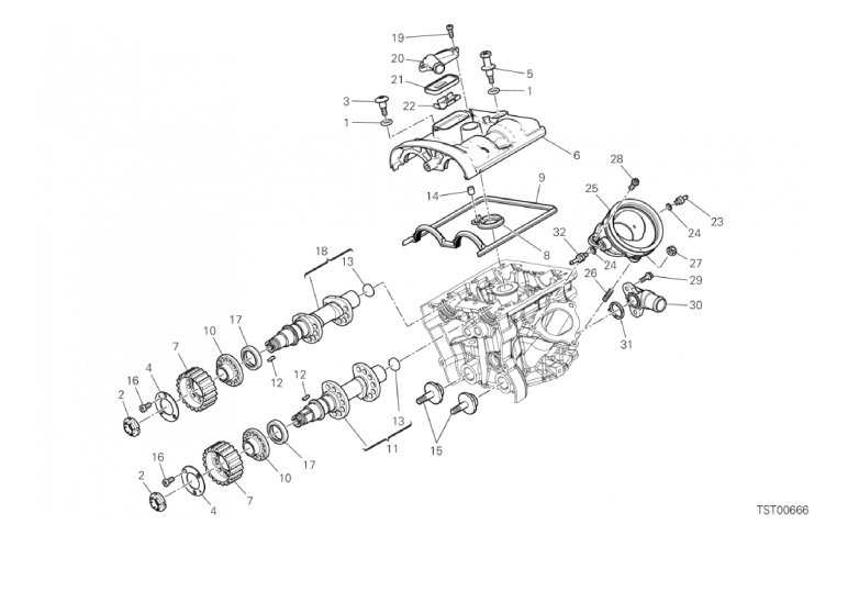 13A VERTICAL CYLINDER HEAD - TIMING (17/18)
