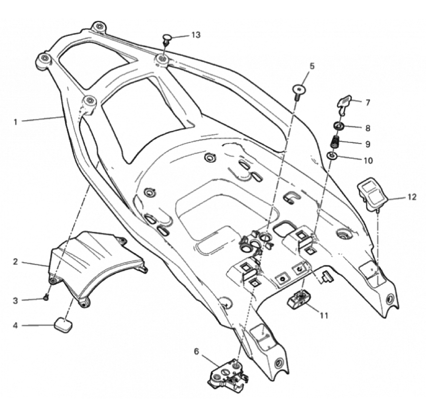 PILLION RIDER GRIP REAR 