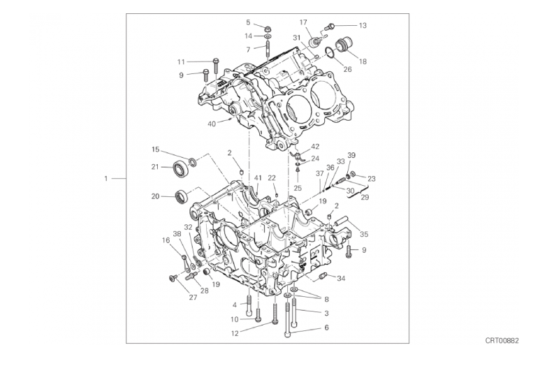 09A HALF-CRANKCASES PAIR (11/18)