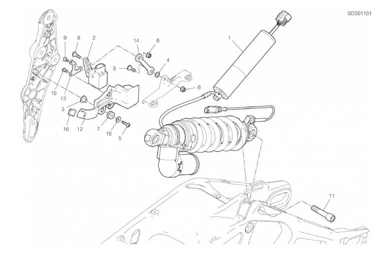 23A REAR SHOCK ABSORBER (16/54)