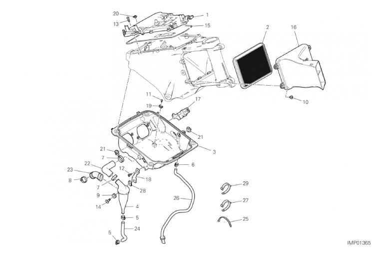 35A AIR INTAKE - OIL BREATHER (44/54)