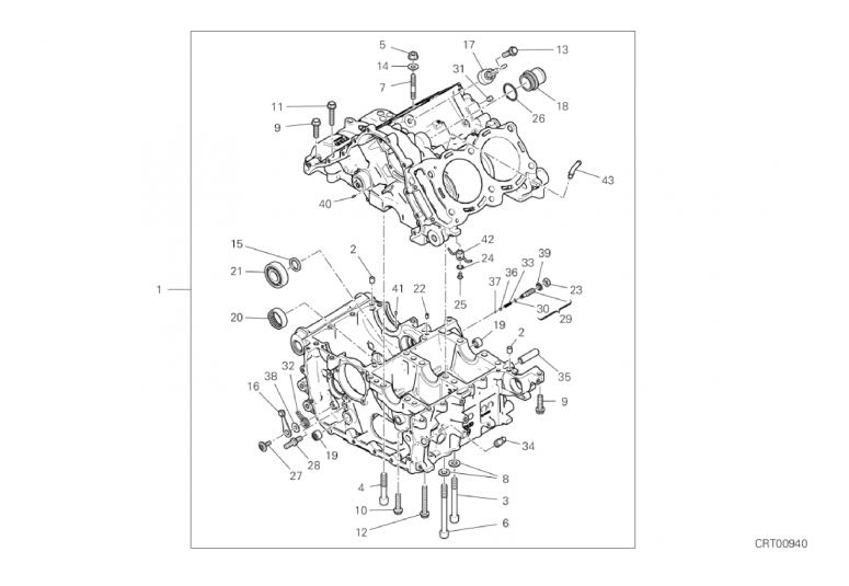 09A HALF-CRANKCASES PAIR (11/18)
