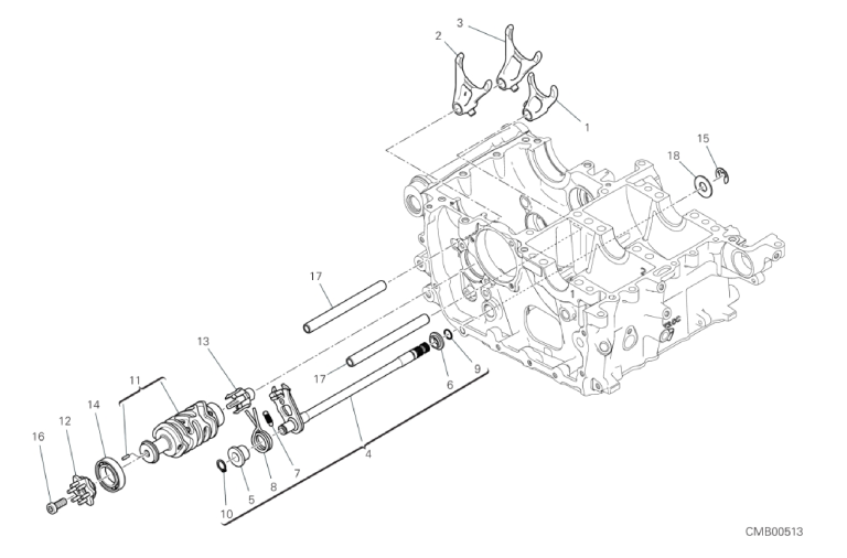 02A SHIFT CAM - FORK (1/18)
