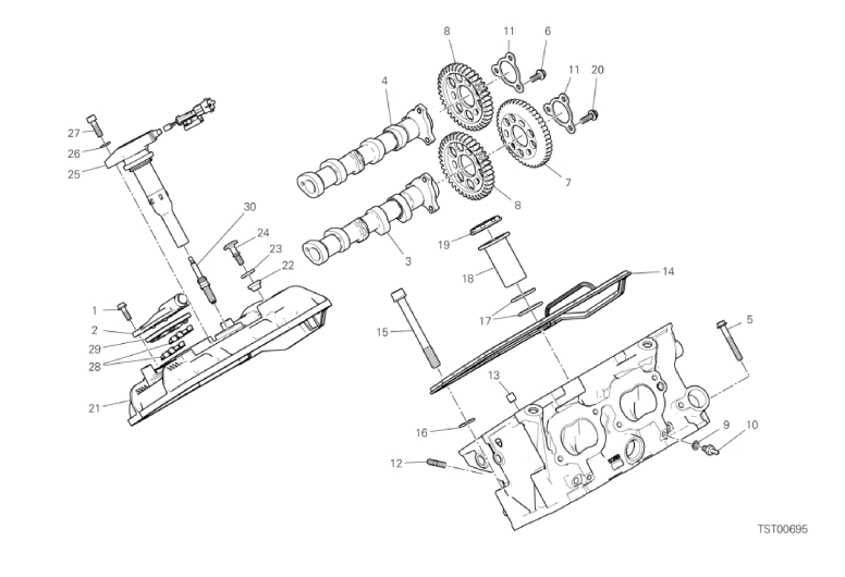 12B REAR HEAD - TIMING SYSTEM (16/18)
