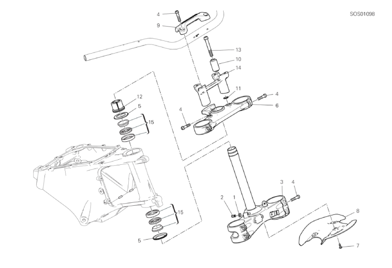 18A STEERING HEAD BASE ASSEMBLY (3/53)
