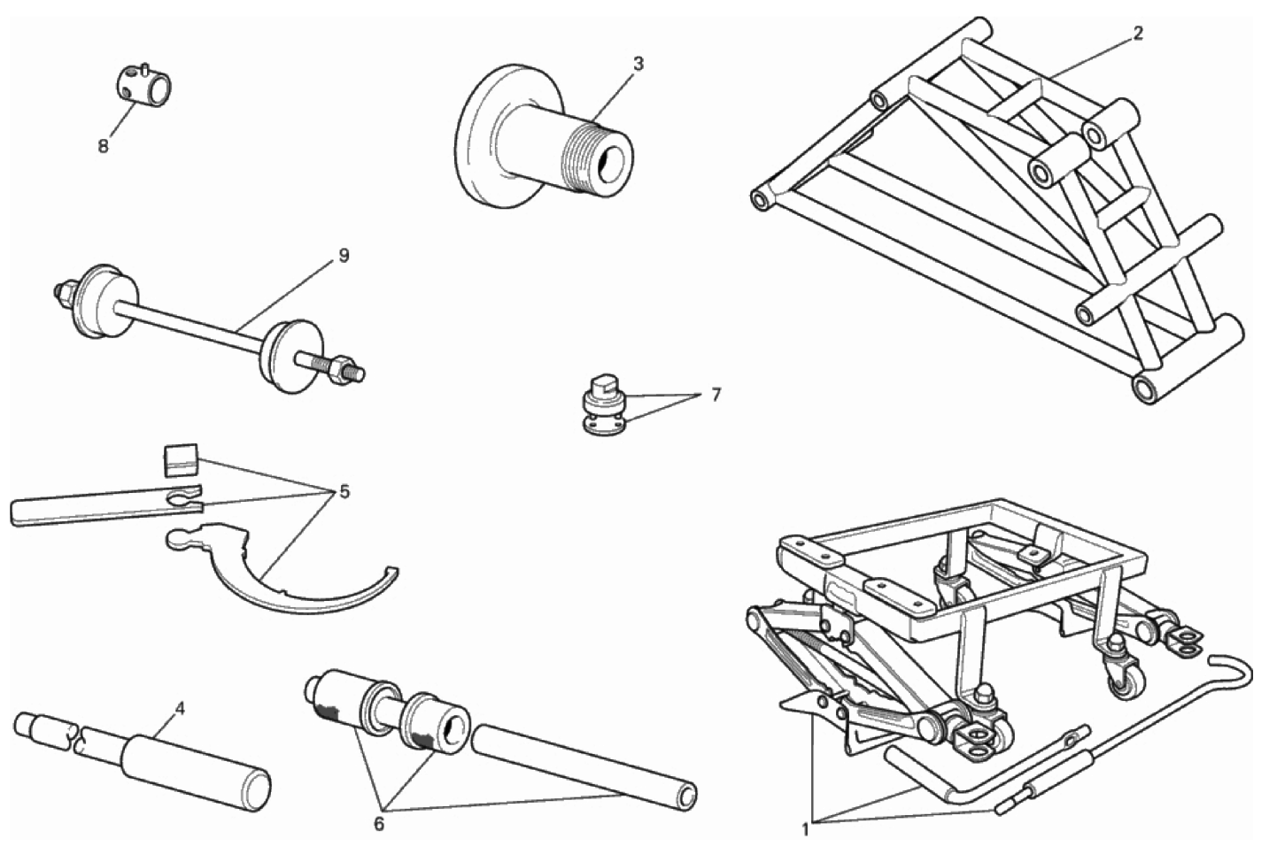 WORKSHOP SERVICE TOOLS,FRAME