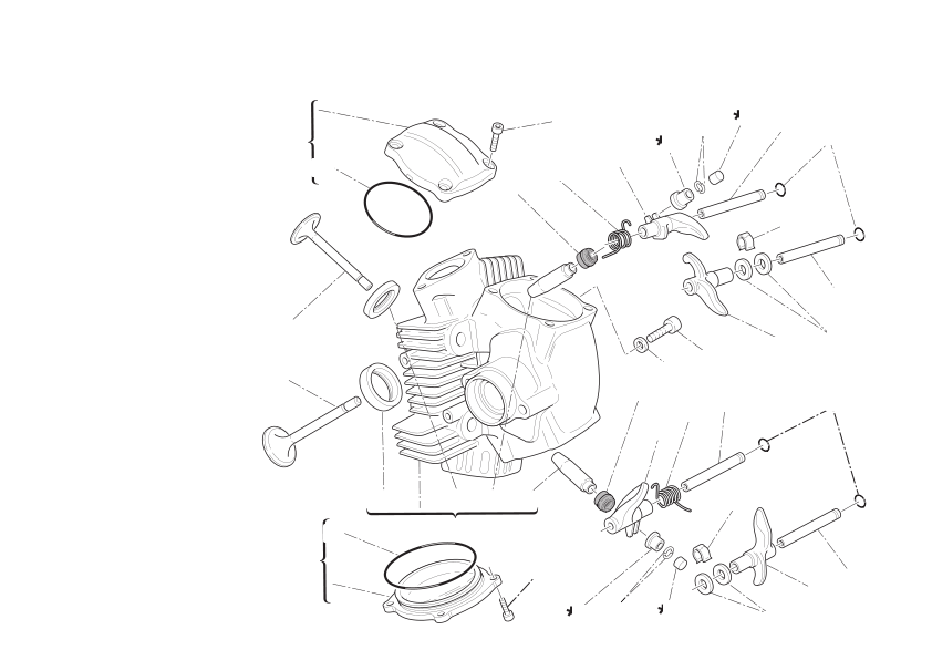 Horizontal cylinder head