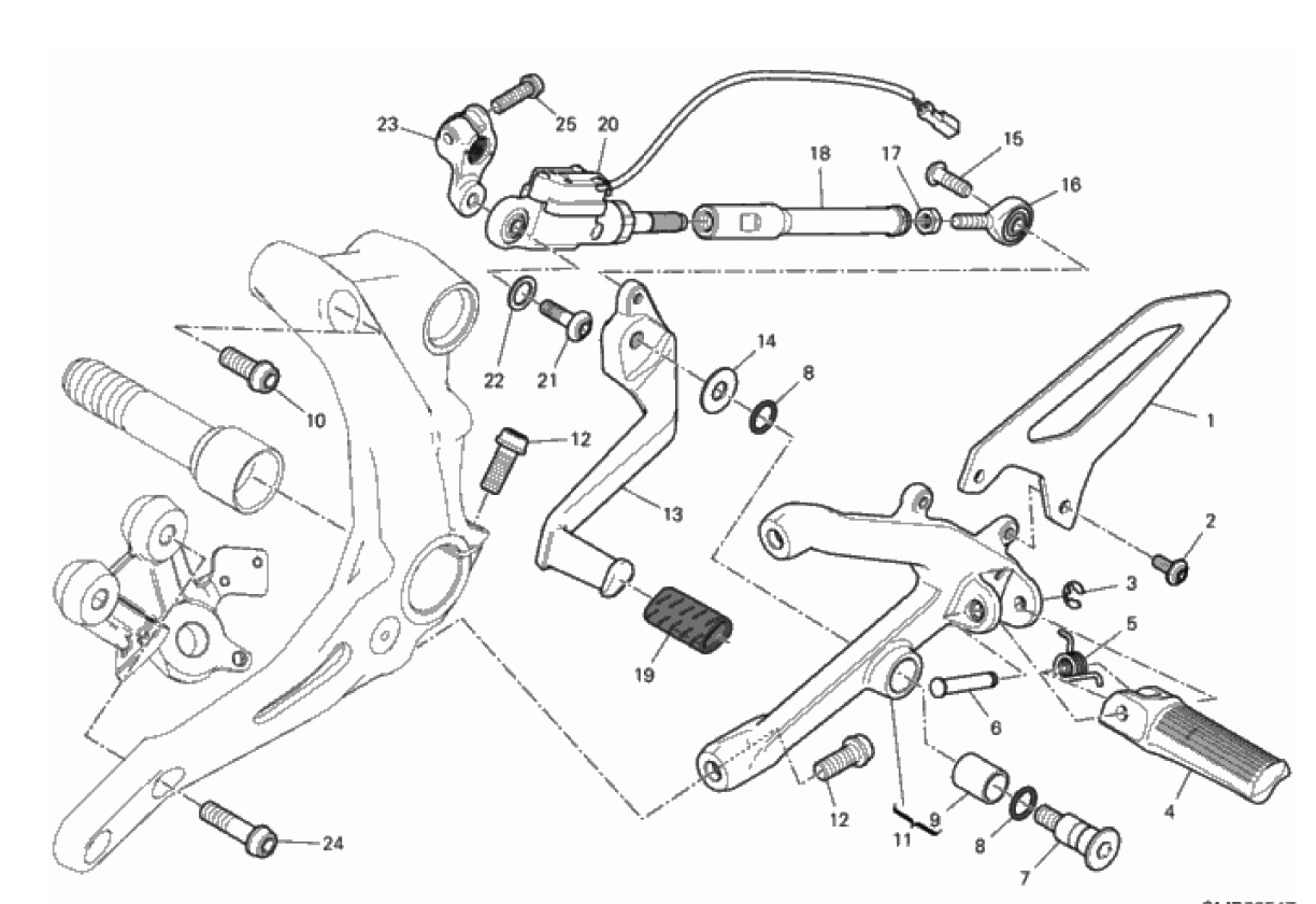 FOOTRESTS, LEFT 