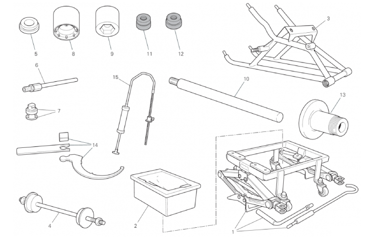 WORKSHOP SERVICE TOOLS (FRAME) 