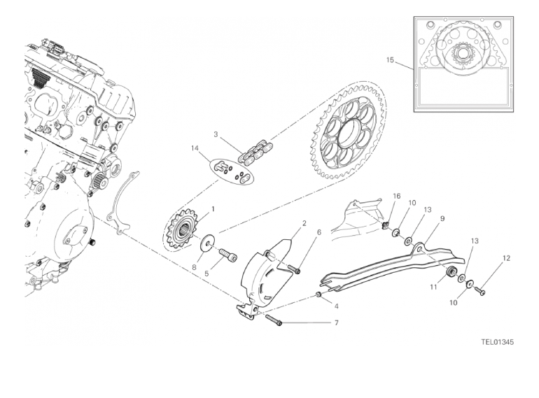 17A FRONT SPROCKET - CHAIN (2/46)