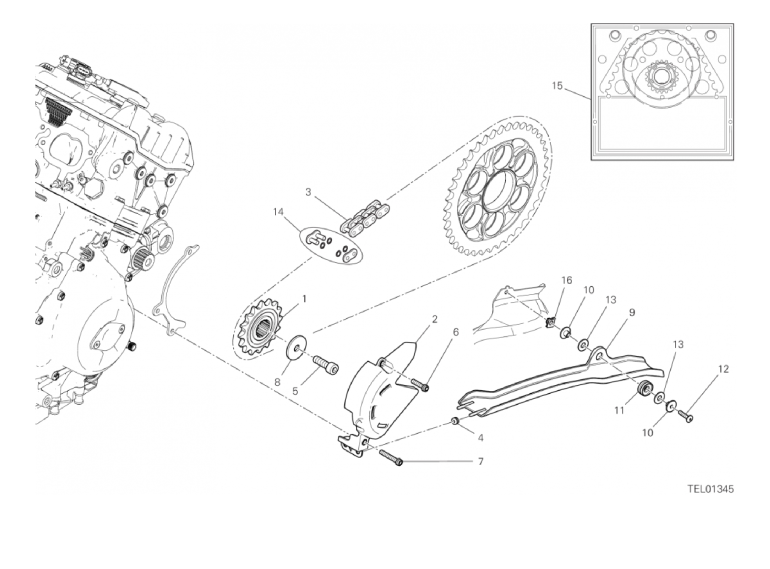 17A FRONT SPROCKET - CHAIN (2/46)