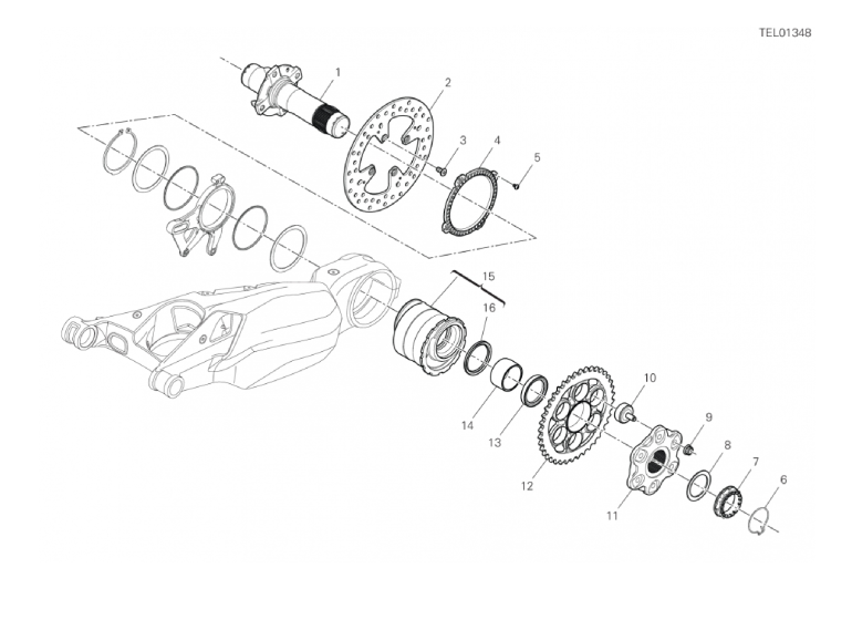 29B REAR WHEEL SPINDLE (26/46)