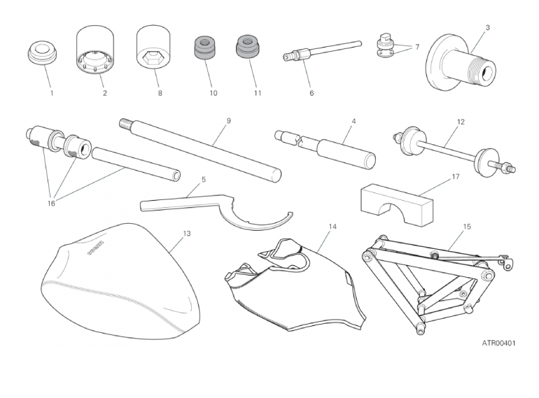 01D WORKSHOP SERVICE TOOLS (FRAME) (4/4)