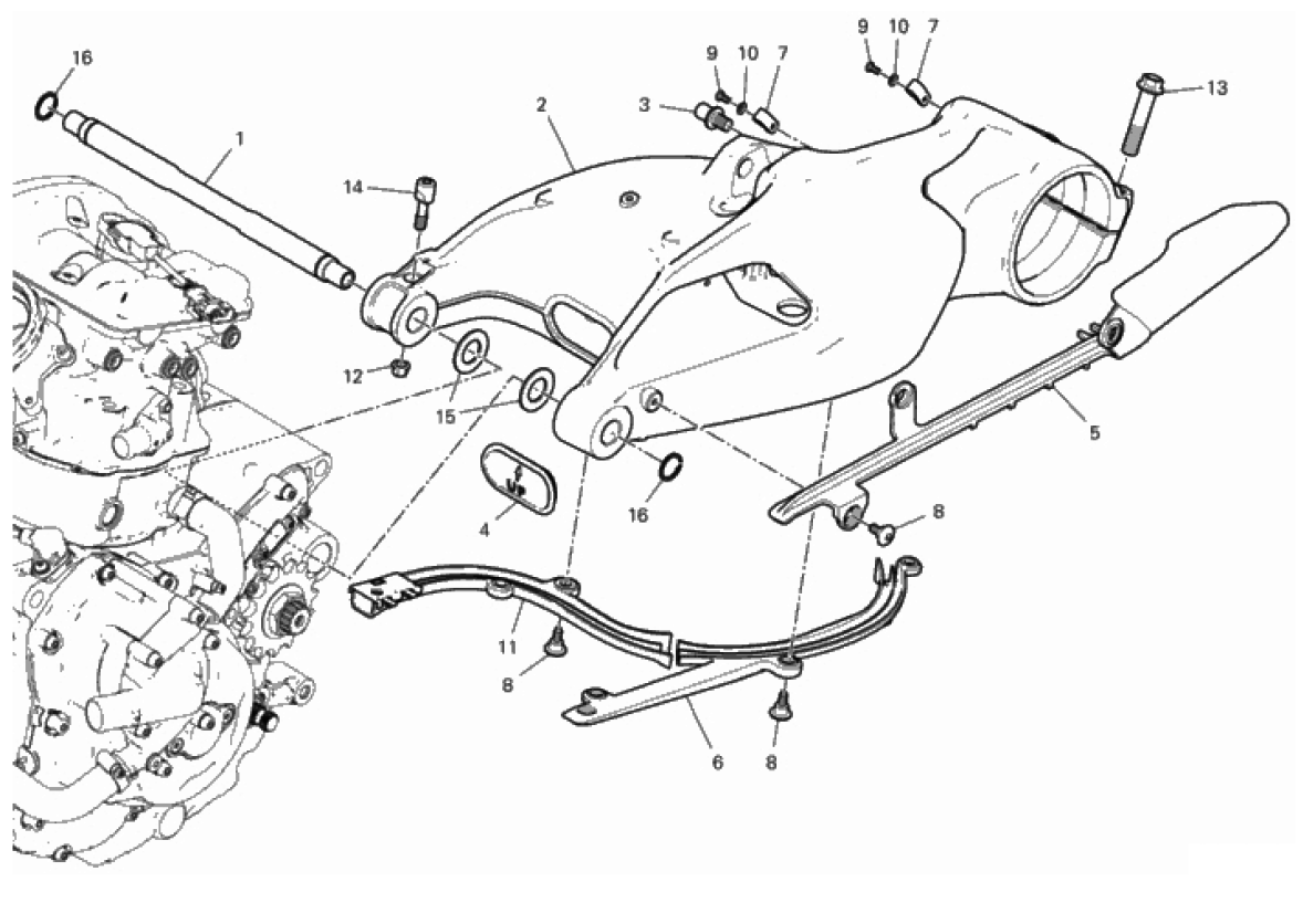 REAR SWINGING ARM 