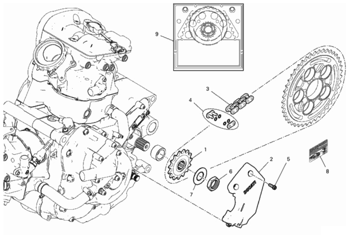 FRONT SPROCKET - CHAIN 