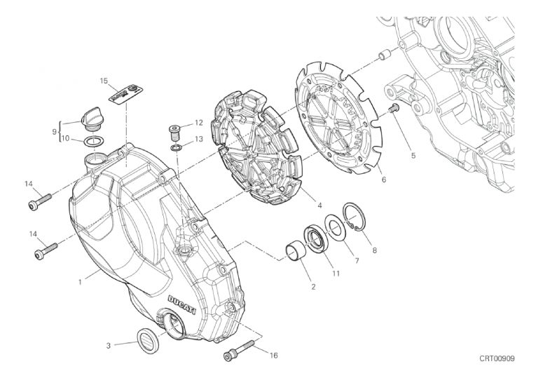 005 CLUTCH COVER (4/18)
