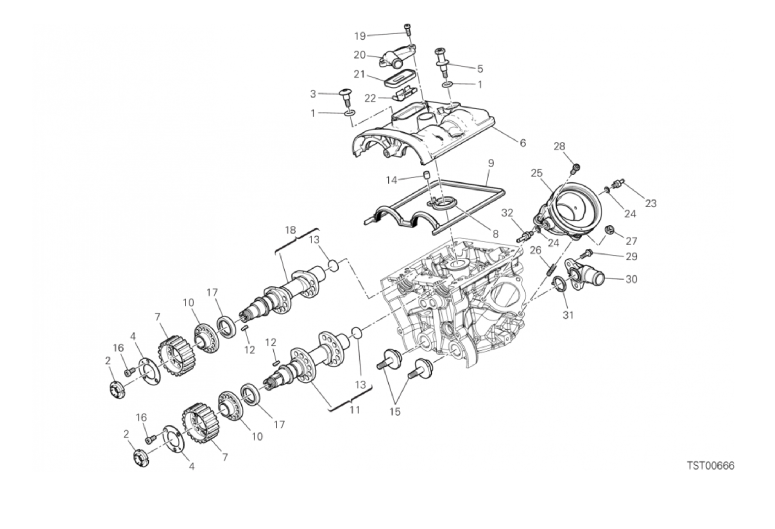 13A VERTICAL CYLINDER HEAD - TIMING (17/18)
