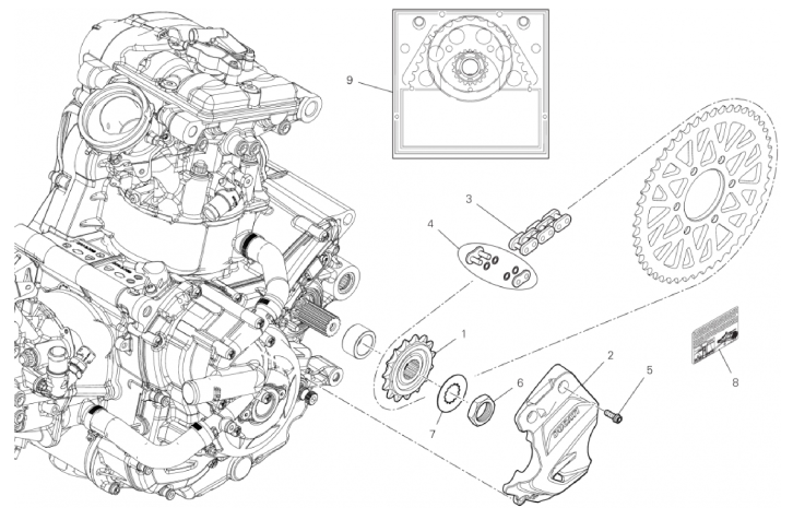 FRONT SPROCKET - CHAIN 