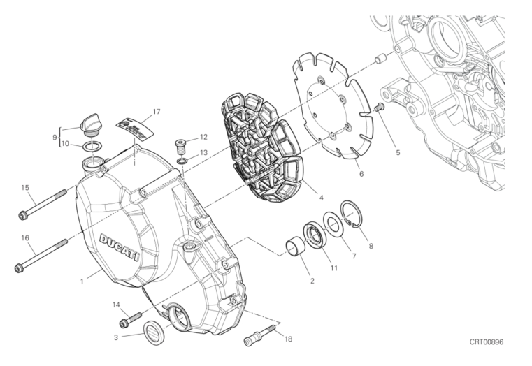 005 CLUTCH COVER (4/16)