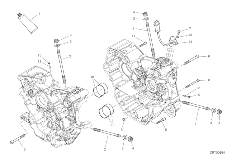 10A HALF-CRANKCASES PAIR (16/16)