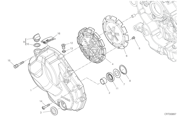 04A CLUTCH COVER (4/17)