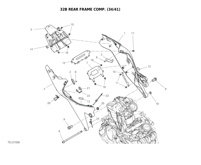 32B REAR FRAME COMP. (34/41)