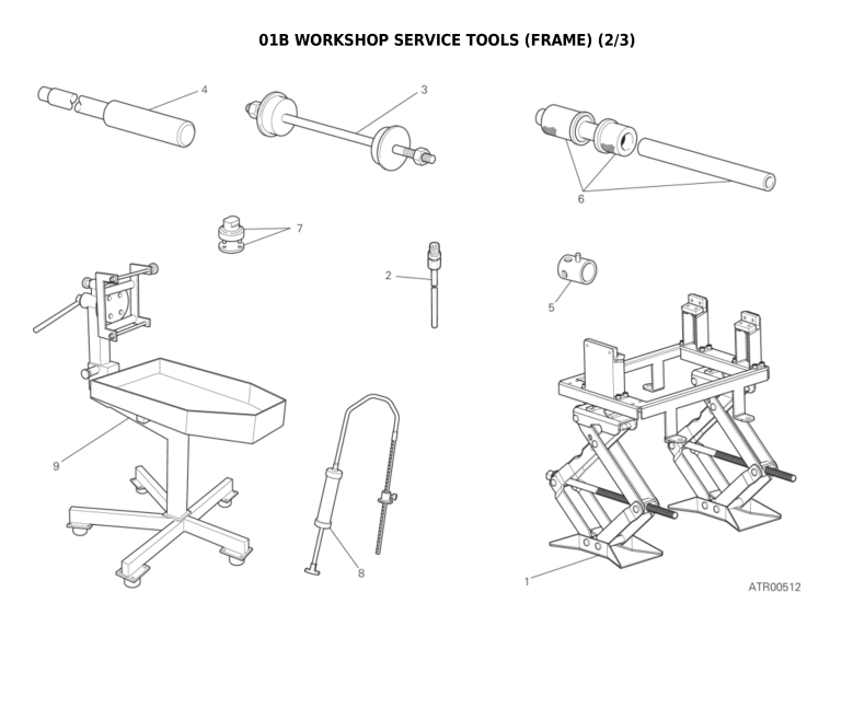 01B WORKSHOP SERVICE TOOLS (FRAME) (2/3)