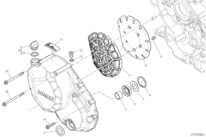 04A CLUTCH COVER (4/17)