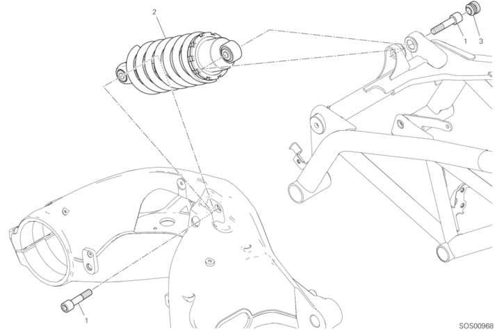 22A REAR SHOCK ABSORBER (15/43)