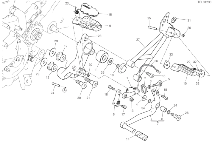 25A FOOTRESTS, LEFT (19/43)