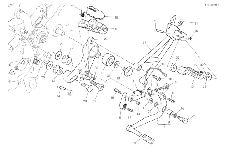 25A FOOTRESTS, LEFT (19/43)
