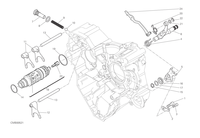 002 GEAR CHANGE MECHANISM (1/18)