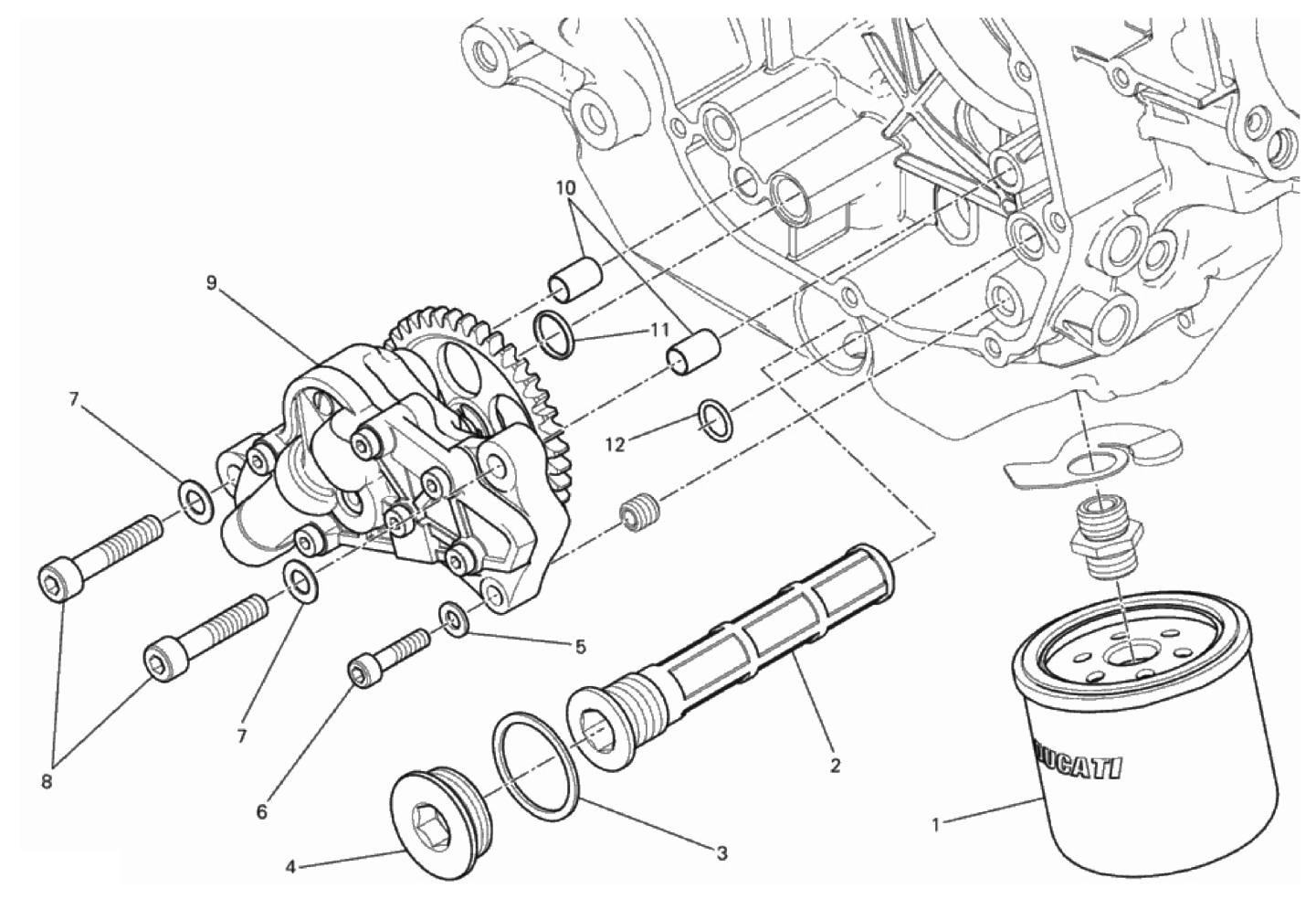 FILTERS AND OIL PUMP