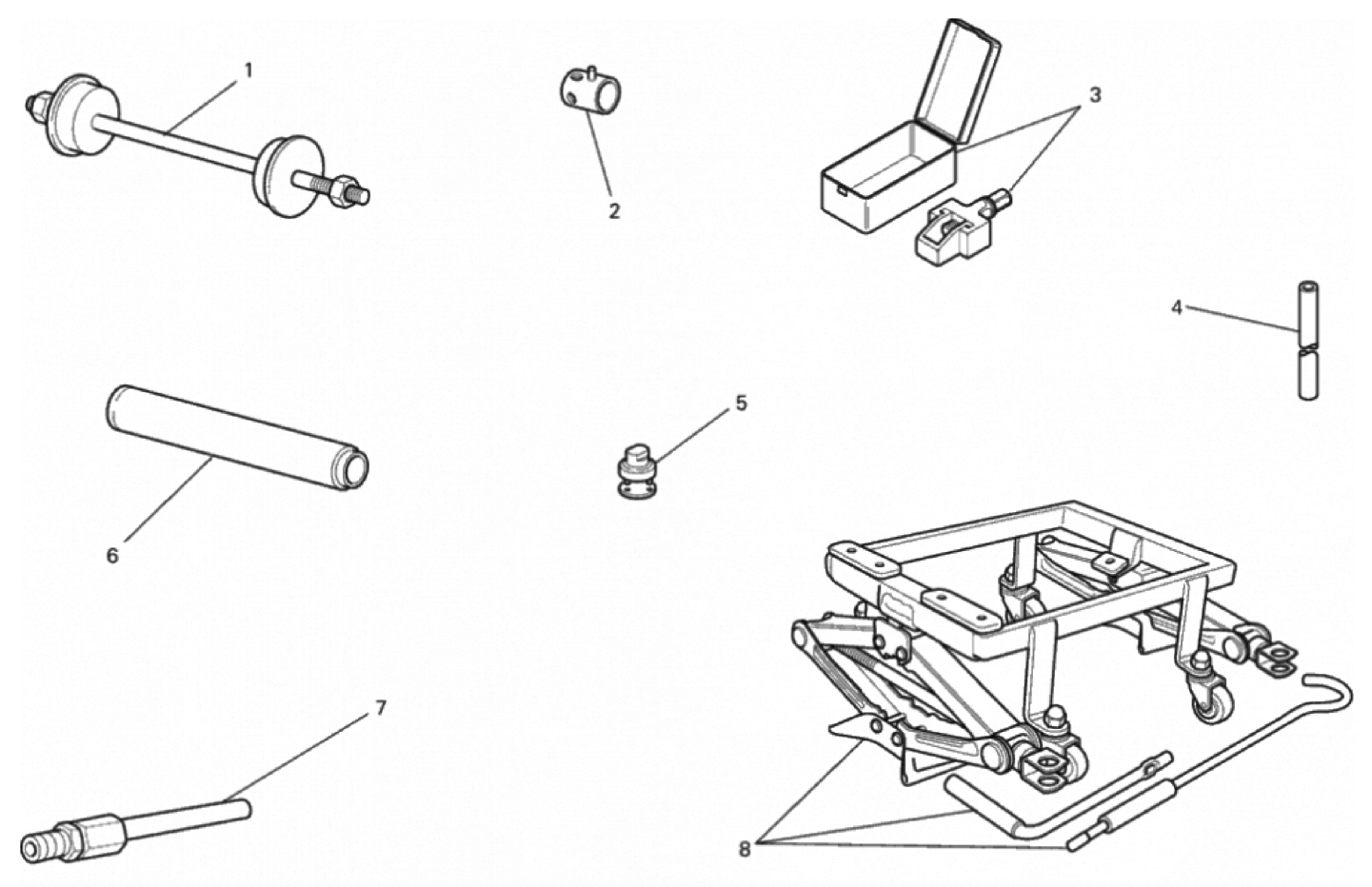 WORKSHOP SERVICE TOOLS, FRAME