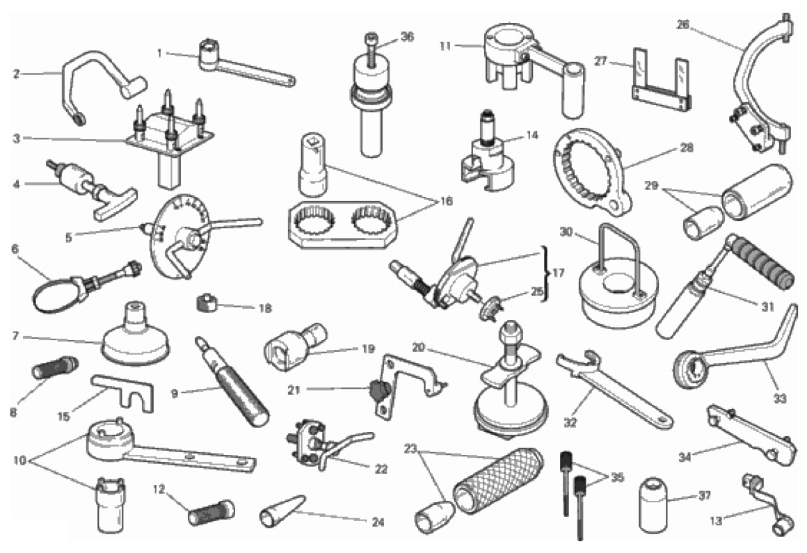 WORKSHOP SERVICE TOOLS, ENGINE
