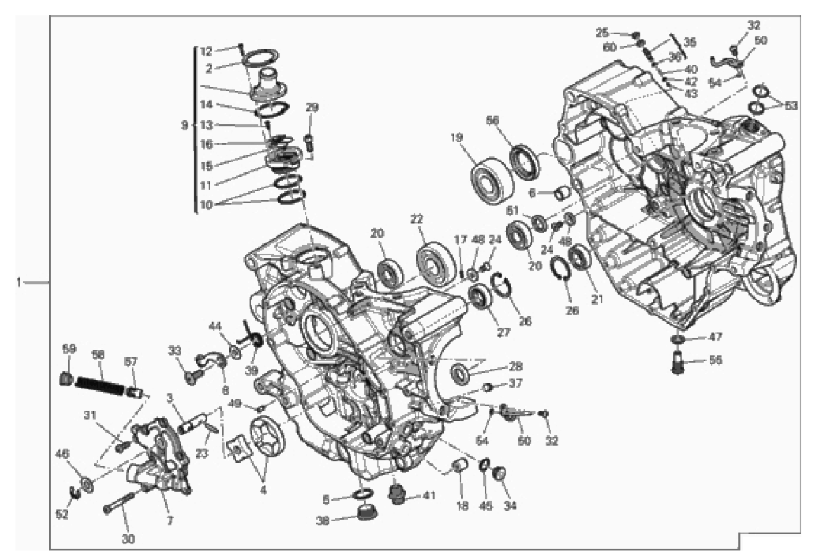 HALF-CRANKCASES PAIR 