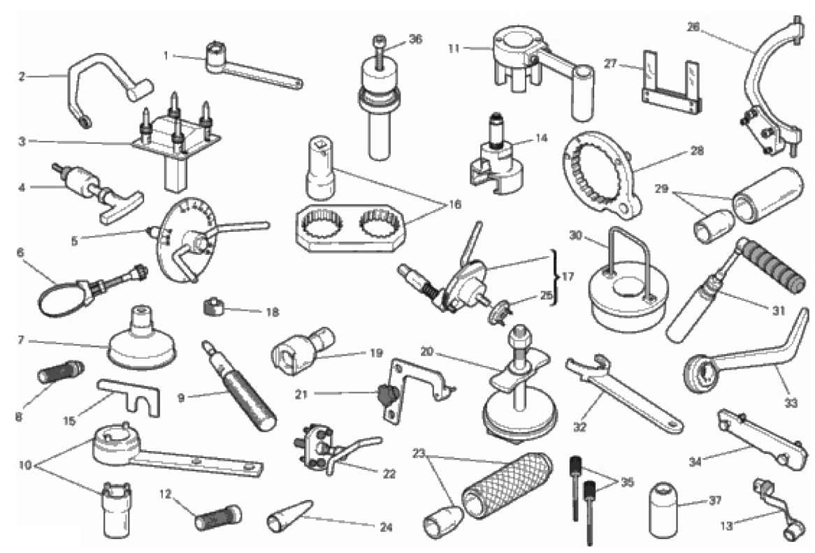 WORKSHOP SERVICE TOOLS, ENGINE 