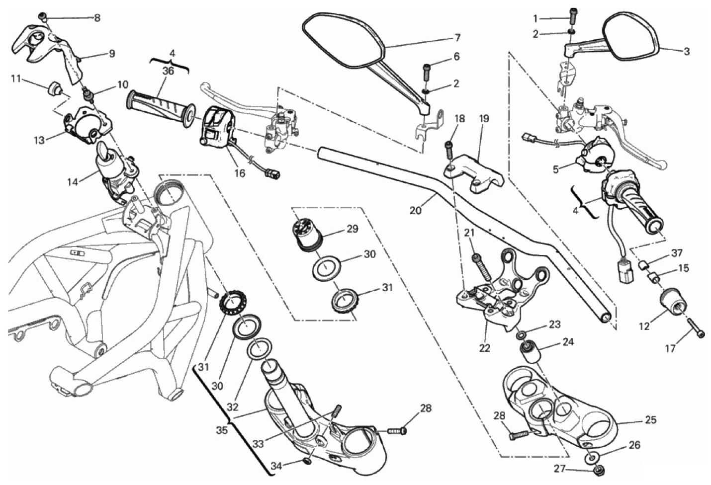HANDLEBAR AND CONTROLS